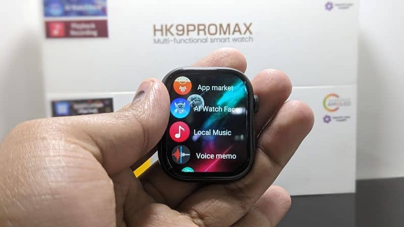 Hk9 Pro 2nd Gen Original AMOLED Display| 90Hz refresh rate Apple watch 7