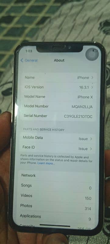 Iphone X Non pta 256gb 0