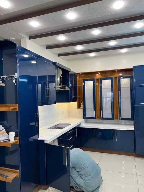new almari, sliding cupboard, glass wardrobe, kitchen cabinet 1