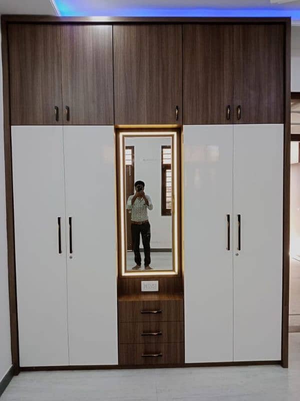 new almari, sliding cupboard, glass wardrobe, kitchen cabinet 2