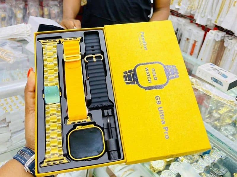 G9 ultra pro gold edition smart watch | 7 straps ultra smart watch 0