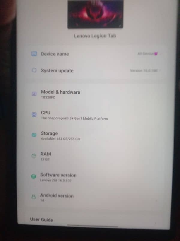 Lenova Tab 120Fps king 5