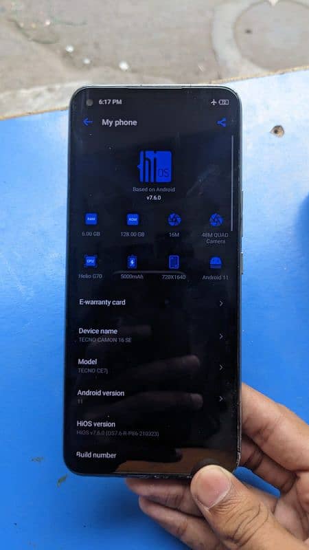 Tecno camon 16 se 7