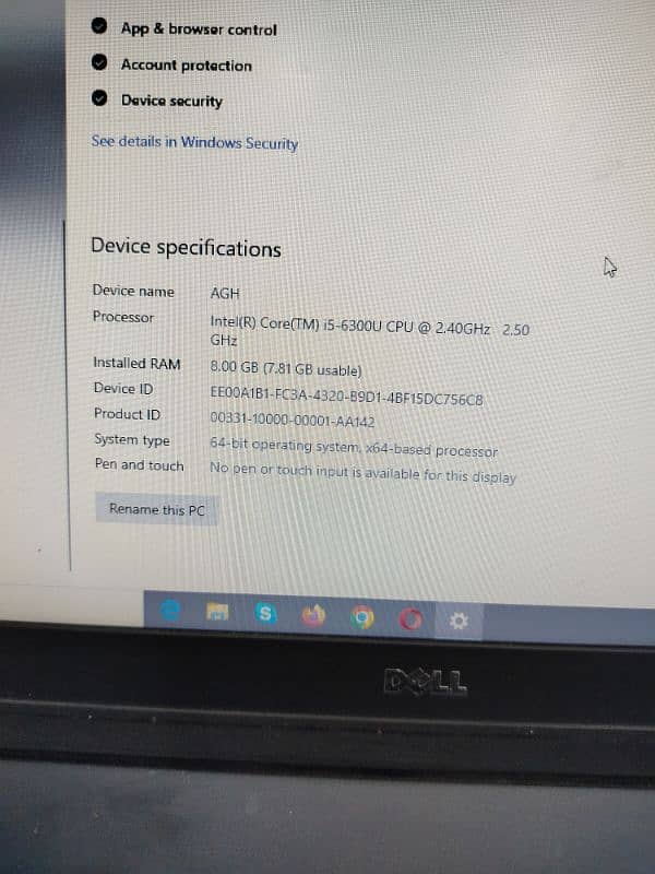 Laptop Core i5 6 generation 5