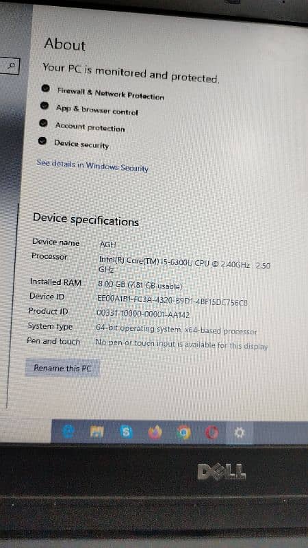 Laptop Core i5 6 generation 7