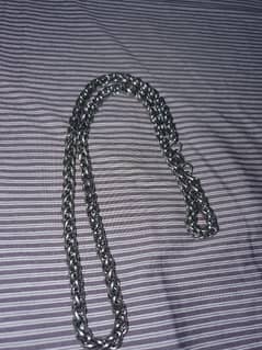 Wheat style Chain. 316L stainless steel. 7mm 24 inches