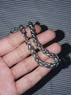 Wheat style Chain. 316L stainless steel. 7mm 24 inches