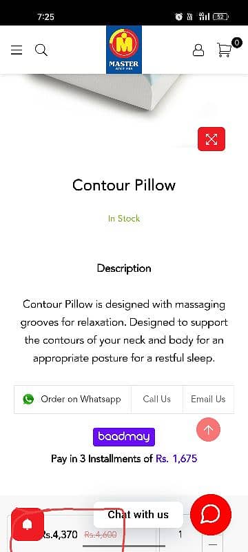 Master Contour Pillow for Restful Sleep 1