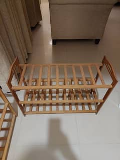 Bamboo Wood Shoe Rack 3 Shelf