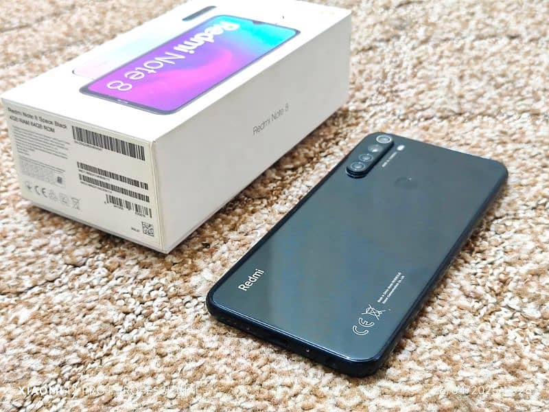 Redmi note 8 complete box 10/9.9 0