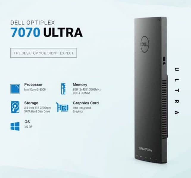 Dell Optiplex 7070 Ultra Mini Pc 8th Gen 5