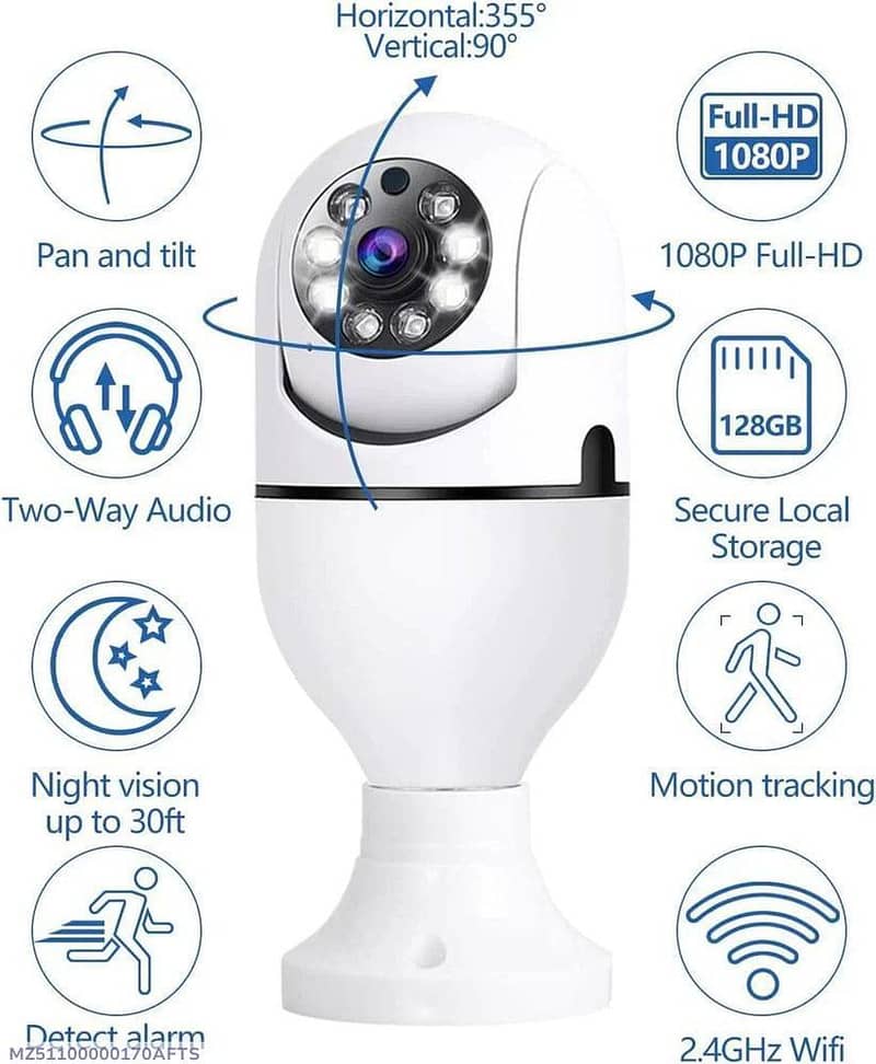 360 view security wifi Camera 3PCs 0