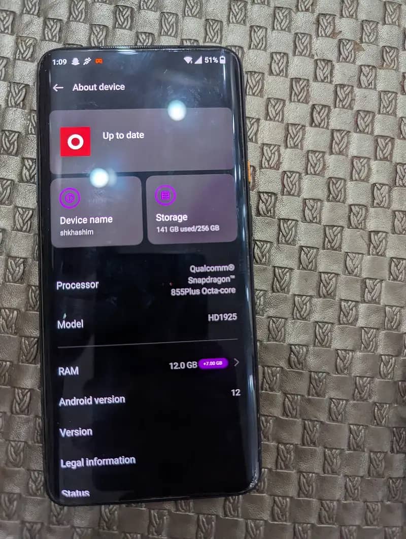 I sale my one plus 7t pro 5G because i buya new one 1
