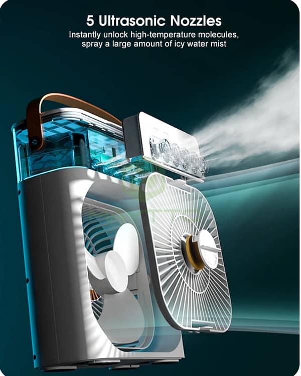 Portable Mist Fan Cooler And Air Conditioner 2