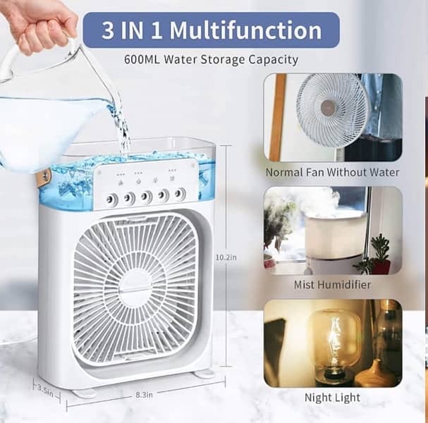 Portable Mist Fan Cooler And Air Conditioner 10