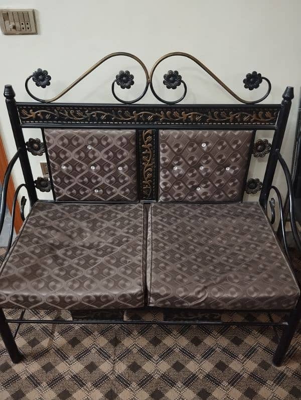 IRON SOFA CHAIRS ( WITH SIDE TABLES) FOR SALE 0