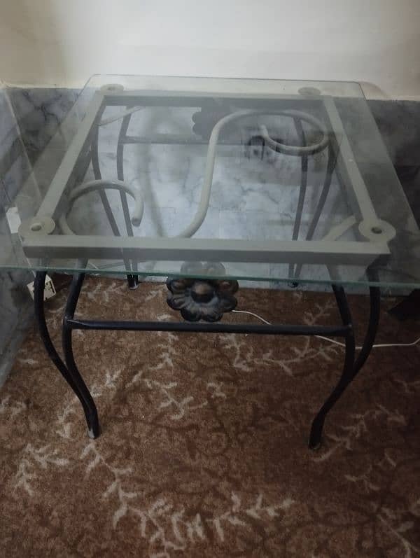 IRON SOFA CHAIRS ( WITH SIDE TABLES) FOR SALE 4