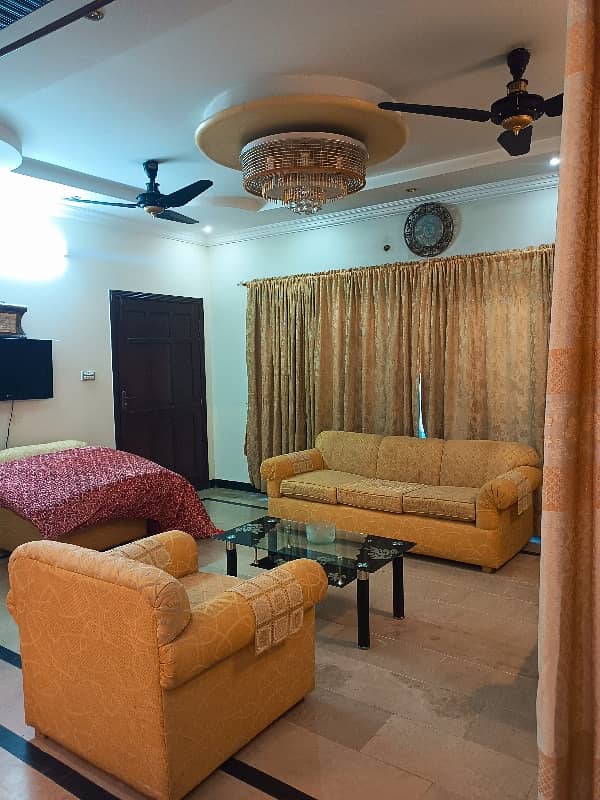 Complete Furnished 8 Marla Bedroom, Attached Washroom, Drawing Roo,m Attached Washroom, Ground Portion For Rent Demand 75000 5