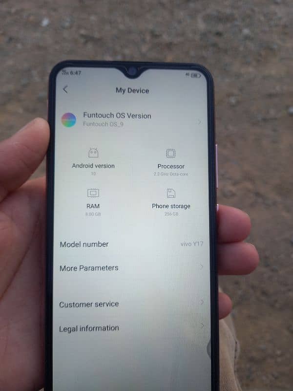 vivo Y17 Pta approved 8 256 GB 6