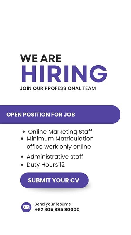 I NEED WOMEN MAN FOR JOB PART TIME 0