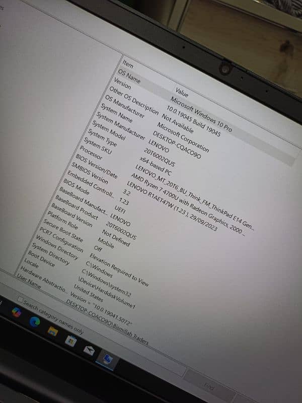 Lenovo Thinkpad E14 Gen 2 Ryzen 7 4700u 8 cores 14 inch 1080p 9