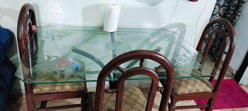 dining table 5 chairs hain 1