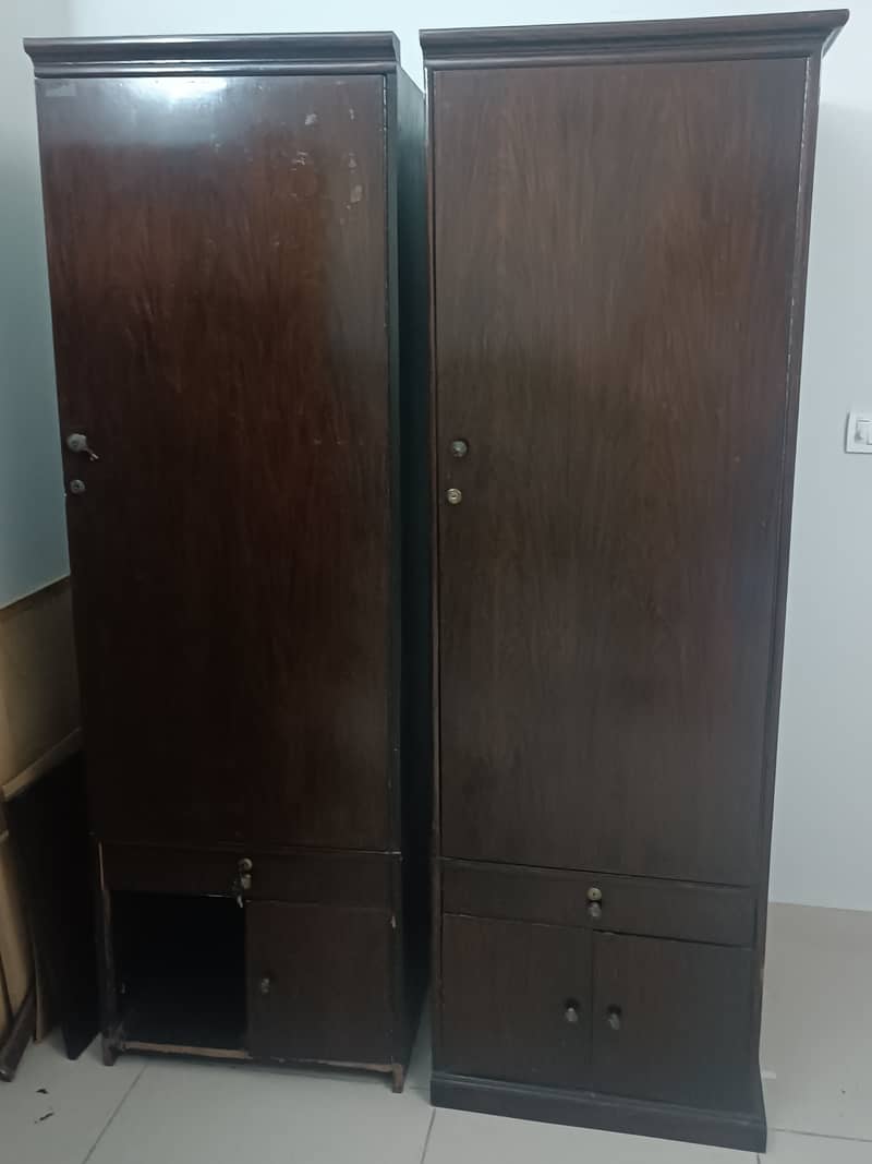 Solid Wood | Wooden Wardrobes |  Cloth Hanger | Spacious | Low Price 2