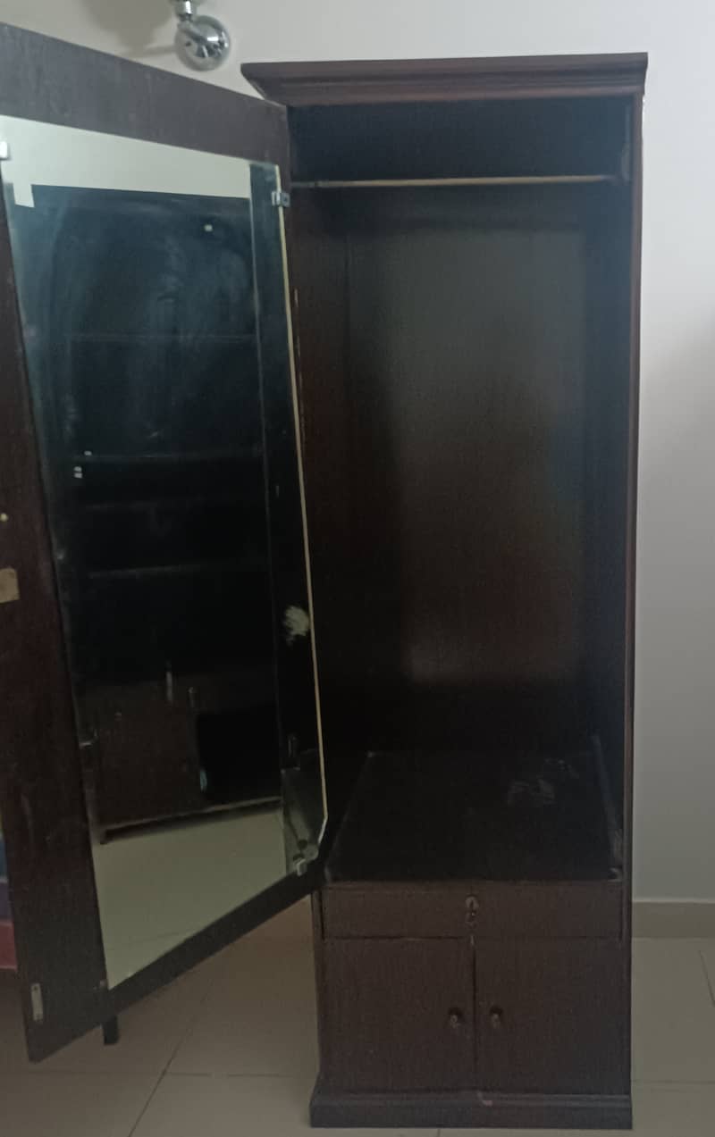Solid Wood | Wooden Wardrobes |  Cloth Hanger | Spacious | Low Price 4