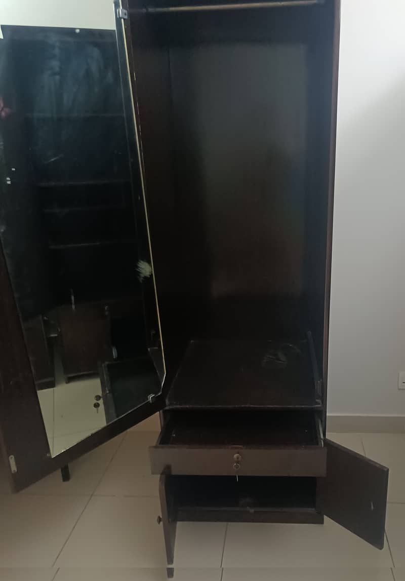 Solid Wood | Wooden Wardrobes |  Cloth Hanger | Spacious | Low Price 3