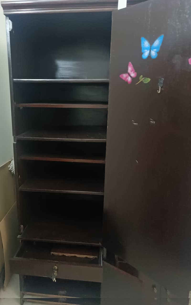 Solid Wood | Wooden Wardrobes |  Cloth Hanger | Spacious | Low Price 6