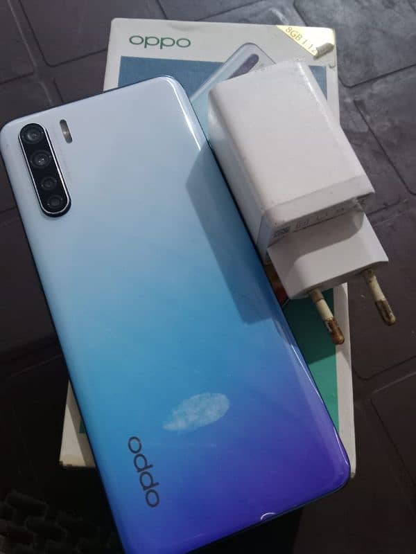 oppo f15 8/128 all okk in good condition in display fingerprint 0