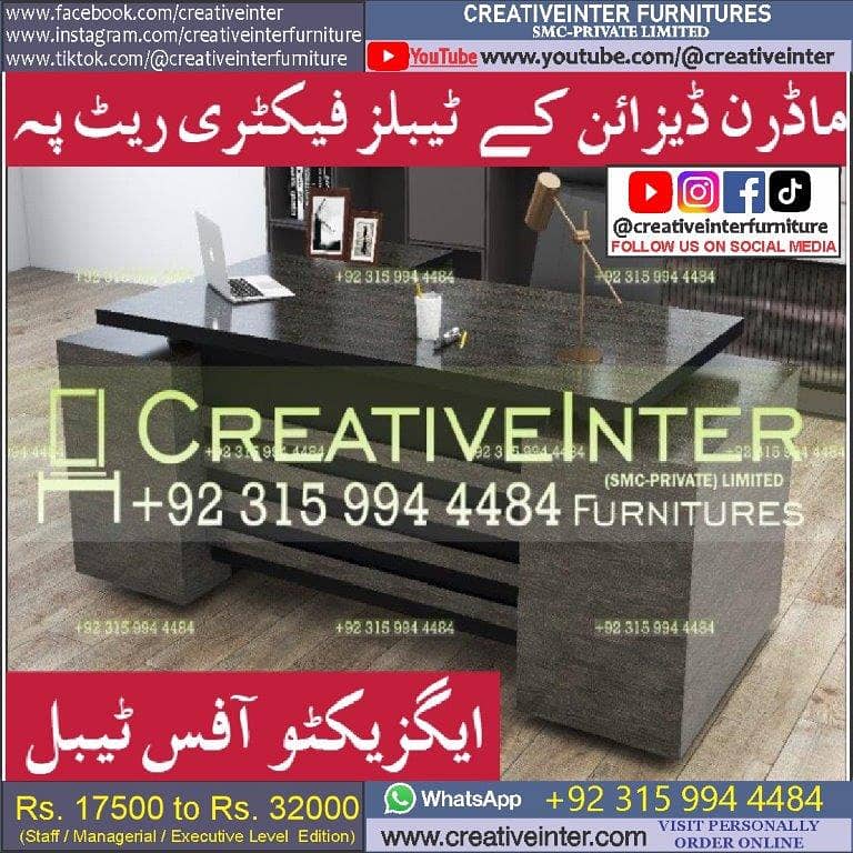 Office table Executive Chair Conference Reception Manager Table Desk 6