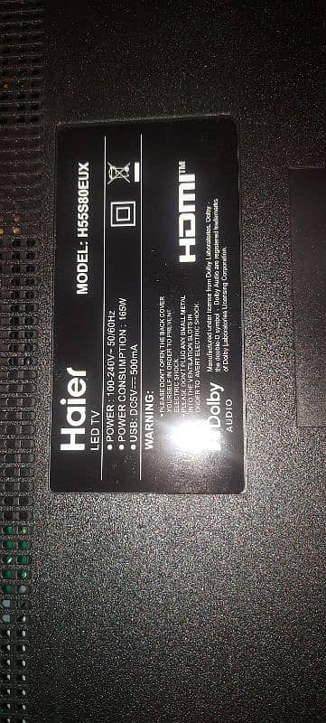 Brand New Haier 55" 4K QLED Google TV (Model: H55S80EUX) – For Sale 1