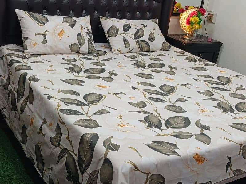 Pure cotton export quality king size bedsheets. 2