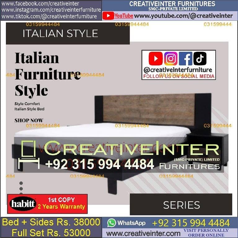 Double Bed Single King Size Dressing Side Table Queen Set Furniture 11