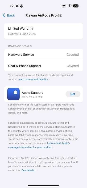 Apple Airpods Pro 2 type c (in warranty) 0
