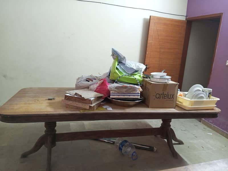 Original wood dining table 0