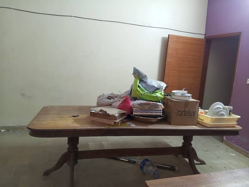 Original wood dining table 4