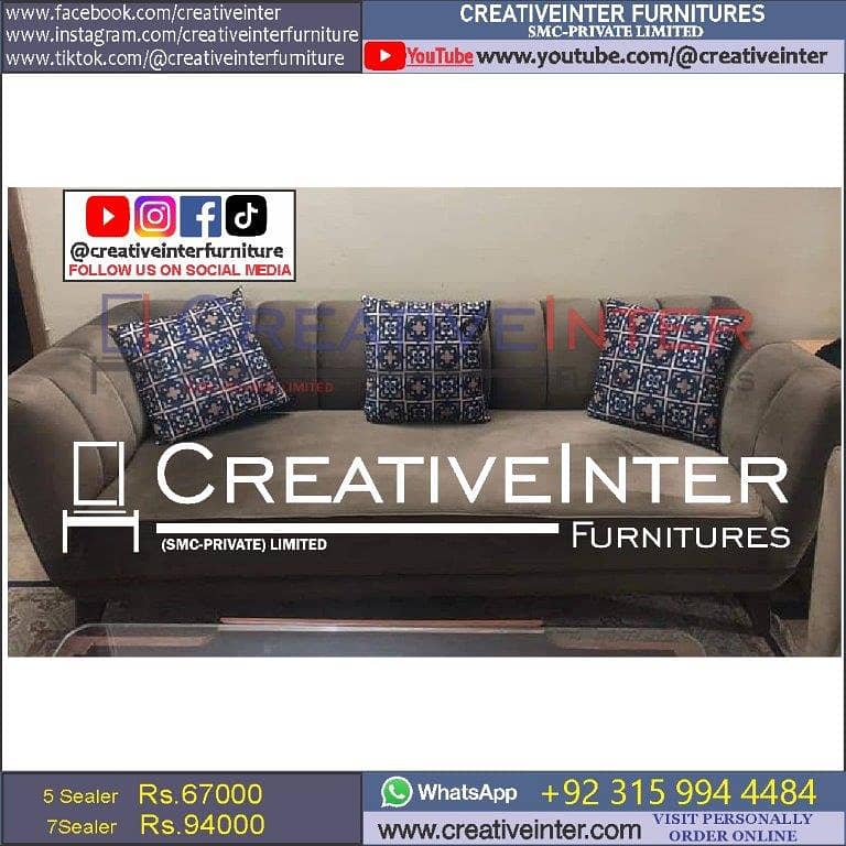 Sofa set color bed dining office table chair cupboard coffee center 2