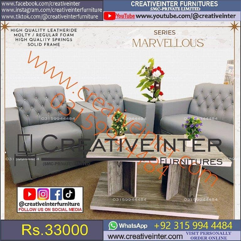 Sofa set color bed dining office table chair cupboard coffee center 10