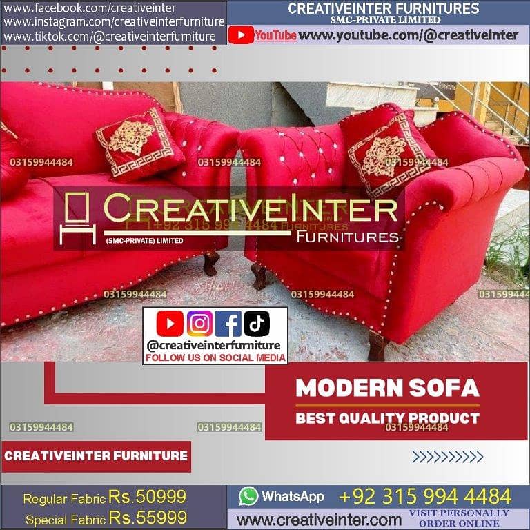 Sofa set color bed dining office table chair cupboard coffee center 11