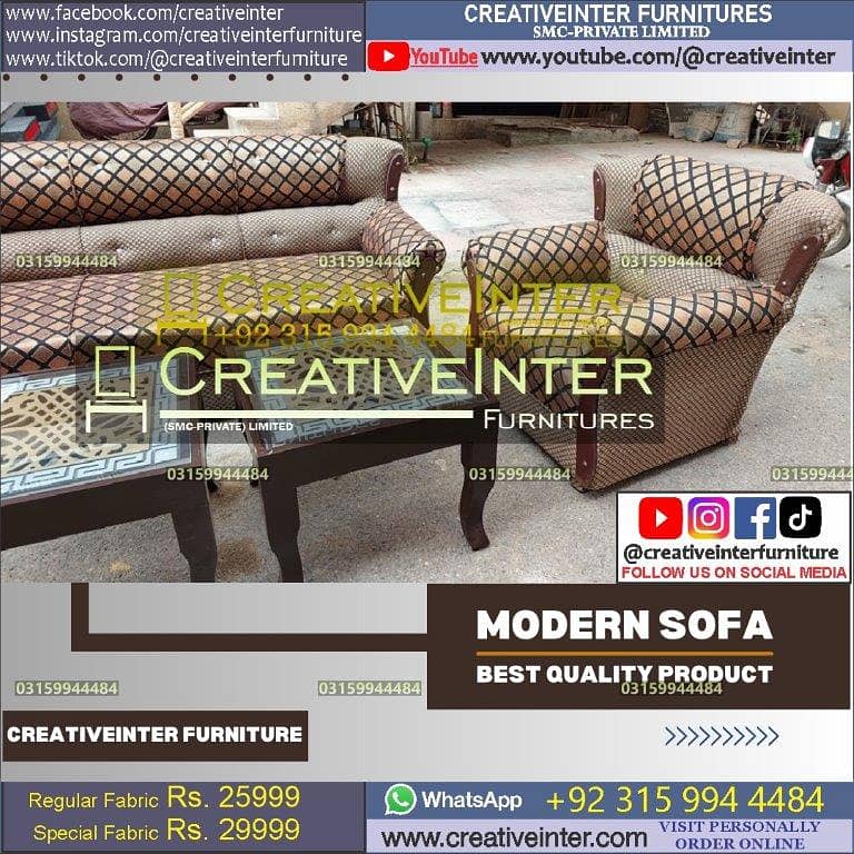Sofa set color bed dining office table chair cupboard coffee center 13
