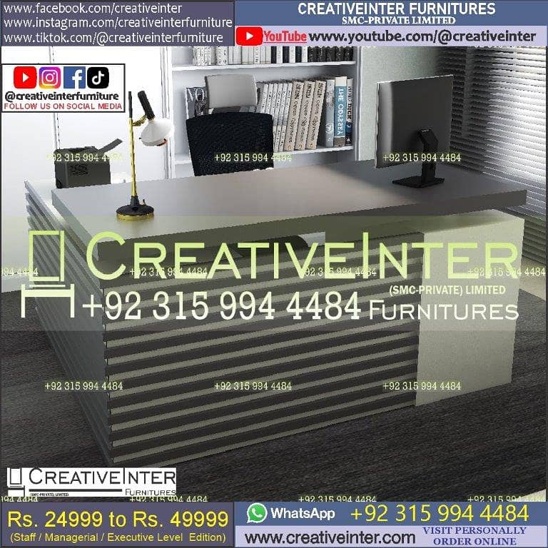Office table Executive Chair Conference Reception Manager Table Desk 2