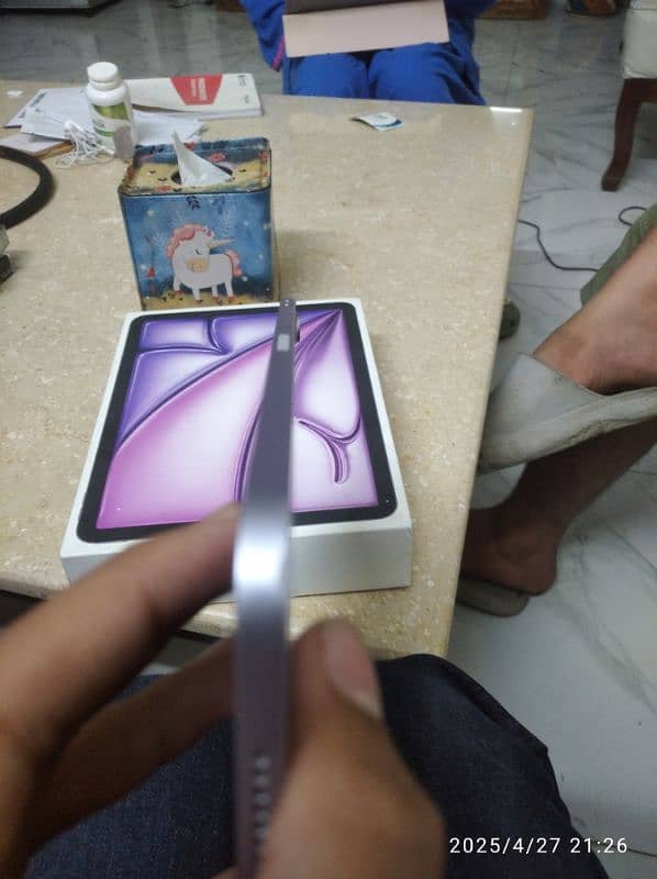 iPad Air 6 M2 | In warranty |Purple Colour , 11 Inches, 128GB with box 4