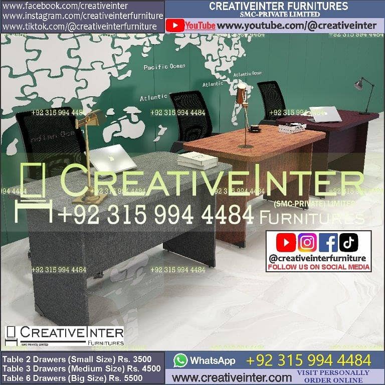 Office table Executive Chair Conference Reception Manager Table Desk 6
