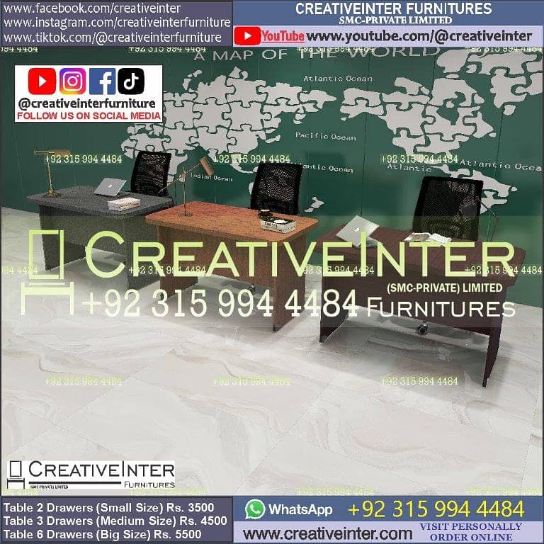 Office table Executive Chair Conference Reception Manager Table Desk 7