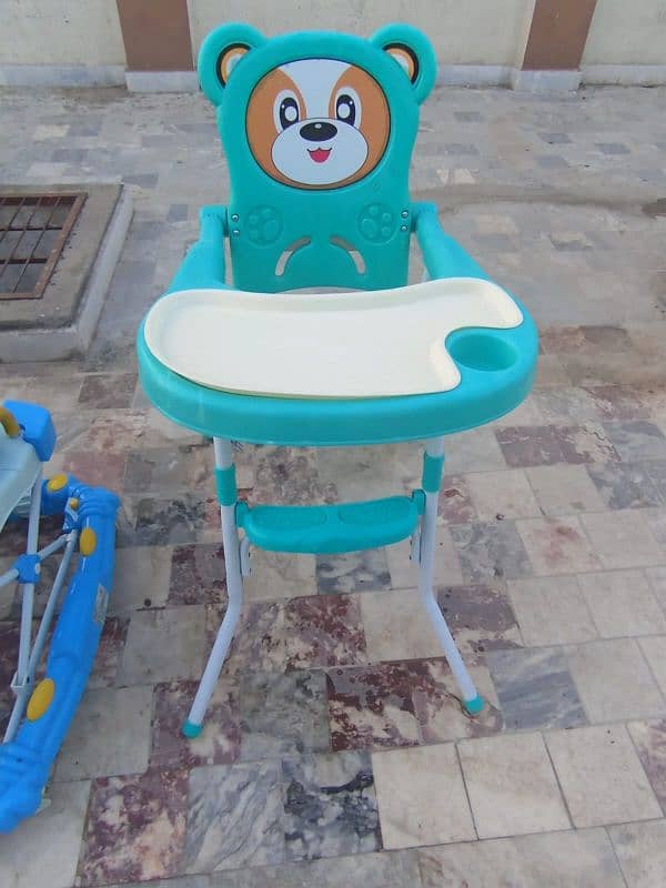 Imported baby walker, pram & high chair 2
