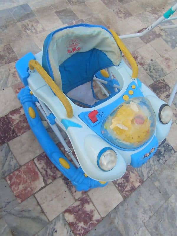 Imported baby walker, pram & high chair 6