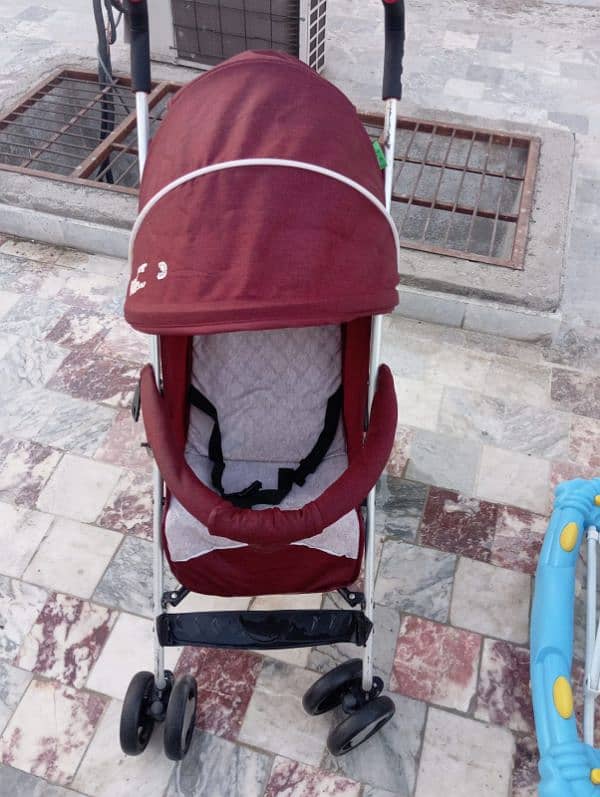 Imported baby walker, pram & high chair 9