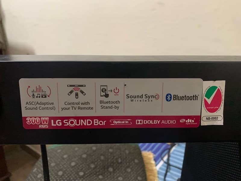 LG sound bar sj3 2